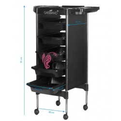 Ucenic pentru coafor cu 5 sertare si cadru metalic, model X 11-5, art ACP 125870